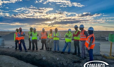 Morning Tailgate Safety Meeting at Sunrise